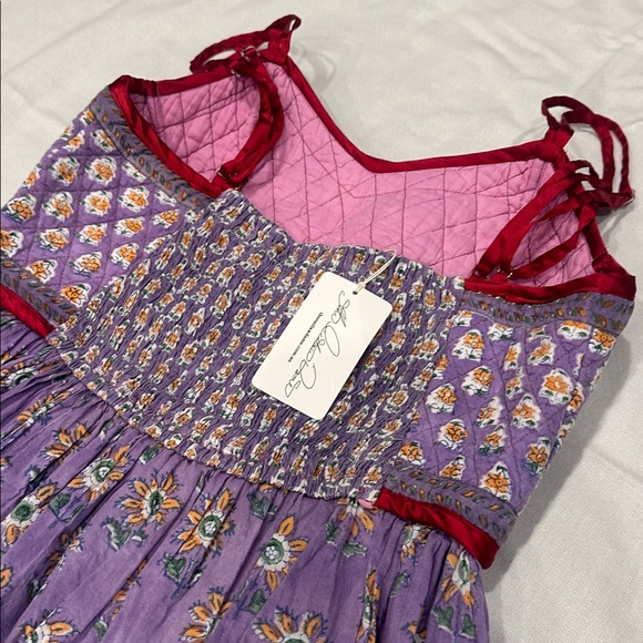 SOLD OUT 💜The Outlaw Dame sz Small, smocked maxi dress - Picture 8 of 10